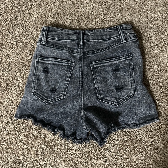 Tinseltown Distressed Denim Shorts - Picture 2 of 2